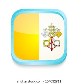 Smart phone button with Vatican flag