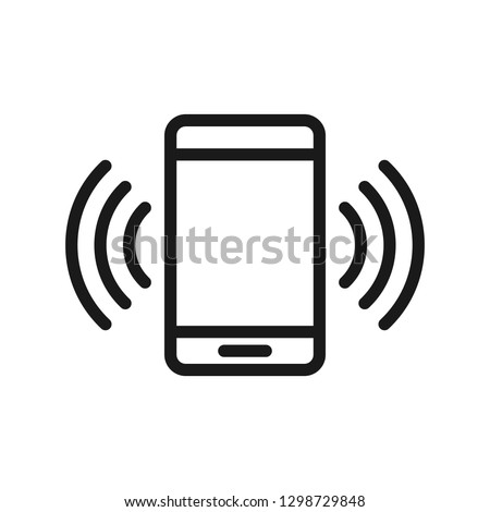smart phone call. minimal thin line web icon. simple vector illustration outline. concept for infographic, website or app