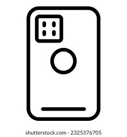 Smart phone case icon outline vector. Mobile cover. Protect device