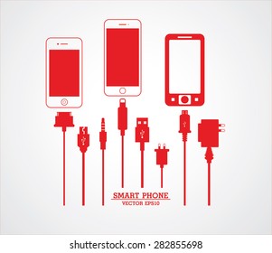 Smart phone with charger battery