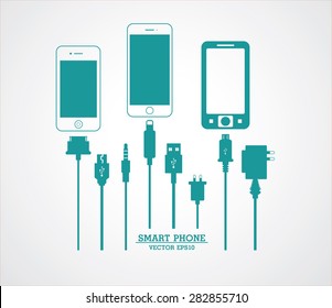 Smart phone with charger battery