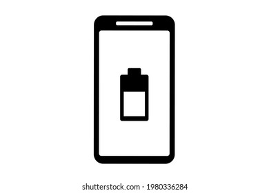 Smart phone charging. Vector illustration.