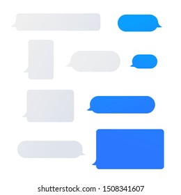 Smart Phone chatting sms template bubbles. Chating flat bubble illustration. Communication concept