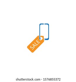 Smart phone connectivity icon logo design template