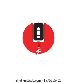 Smart phone connectivity icon logo design template