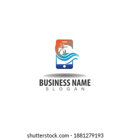 Smart Phone creative icon modern logo Vector template design