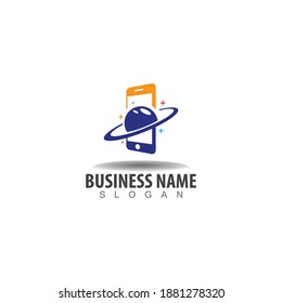 Icono de plano creativo de Smart Phone logotipo moderno Plantilla de vector