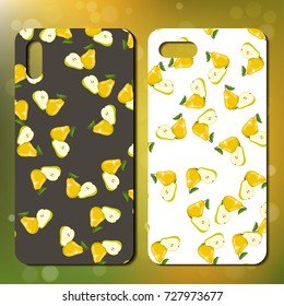 Smart phone design with juicy pear Fresh colection. Organic casual collection. Best choice for phone cover