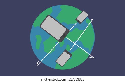 Smart phone Distribution Over the World