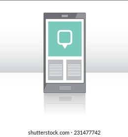 smart phone flat design