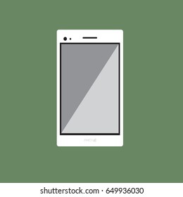 Smart phone flat design illustration.