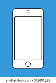 Smart phone flat template