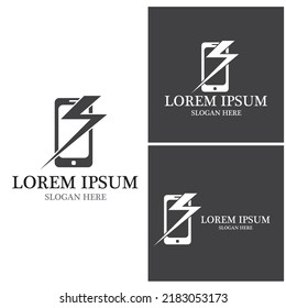 Smart phone gadget logo vector template