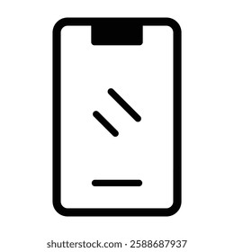 Smart Phone Glyph Icon Design For Personal And Commercial Use