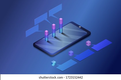 Smart phone and graph. Analysis and statistic