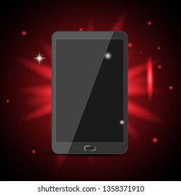 Smart phone. Graphic template. Vector illustration