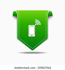 Smart Phone Green Vector Icon Design