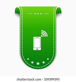 Smart Phone Green Vector Icon Design