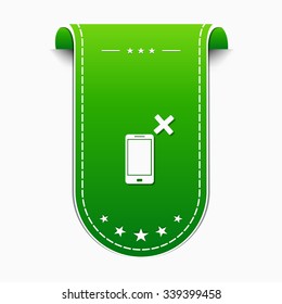 Smart Phone Green Vector Icon Design