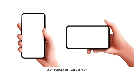 Smart Phone hand set, gadget frame digital. Vector illustration