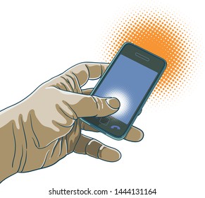 Smart Phone held in hand