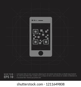 smart phone Icon - Black Creative Background - Free vector icon