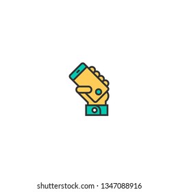 Smart phone icon design. Essential icon vector illustration