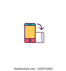 Smart phone icon design. Essential icon vector illustration