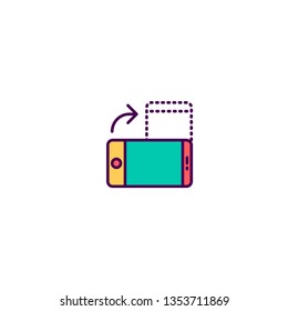 Smart phone icon design. Essential icon vector illustration