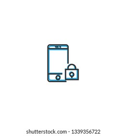 Smart Phone icon design. Interaction icon line vector illustration design