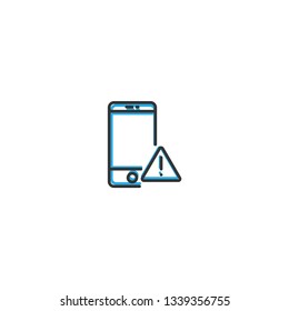 Smart Phone icon design. Interaction icon line vector illustration design