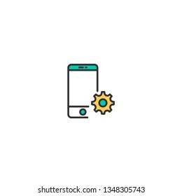 Smart Phone icon design. Interaction icon vector illustration