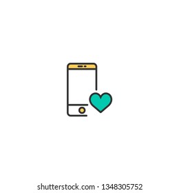 Smart Phone icon design. Interaction icon vector illustration