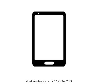 smart phone icon design round illustration,glyph style design, designed for web and app