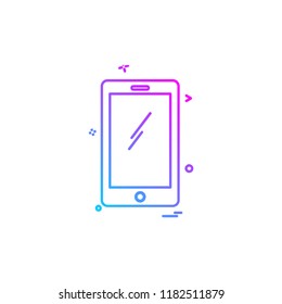 Smart phone icon design vector