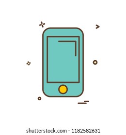 Smart phone icon design vector