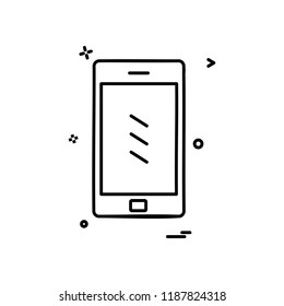 Smart phone icon design vector