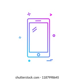 Smart phone icon design vector