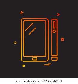 Smart phone icon design vector