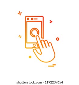 Smart phone icon design vector