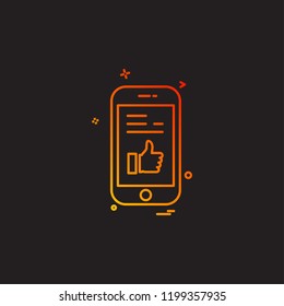 Smart phone icon design vector 