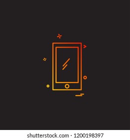 Smart phone icon design vector 