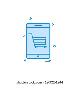 Smart phone icon design vector