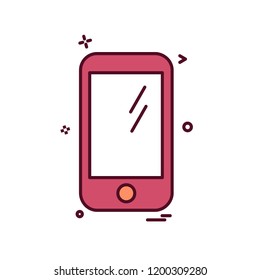 Smart phone icon design vector