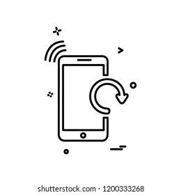 Smart phone icon design vector