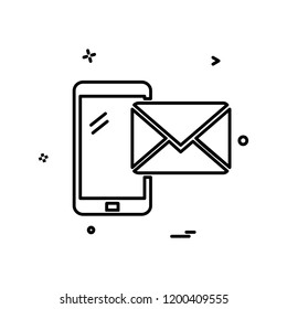 Smart phone icon design vector