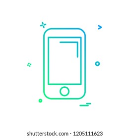 Smart phone icon design vector