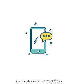 Smart phone icon design vector 