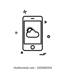 Smart phone icon design vector