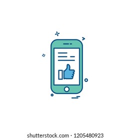 Smart phone icon design vector 